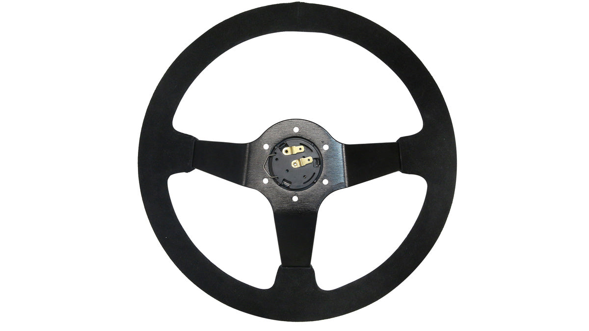 Steering wheel Slide 350mm offset:90mm suede hydrographics
