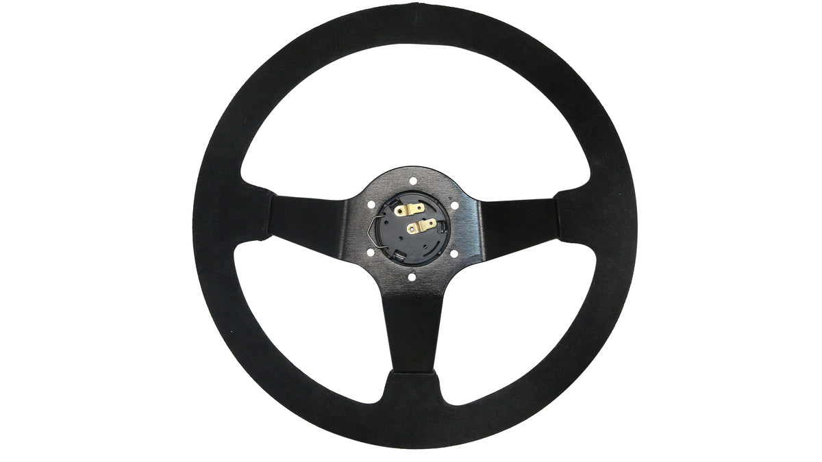 Steering wheel Slide 350mm offset:90mm suede hydrographics