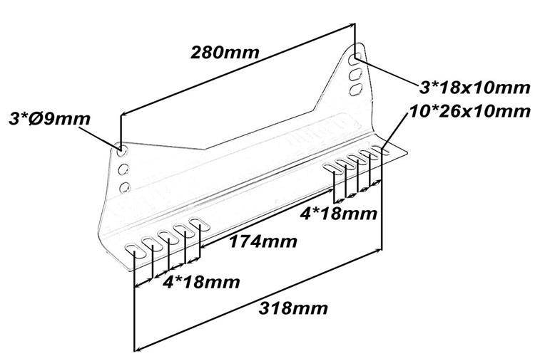 Universal Slide seat brackets