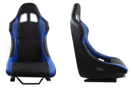 Racing seat MONZA RACE PLUS leather blue