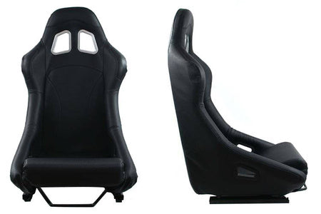 Racing seat SIGMA leather carbon black