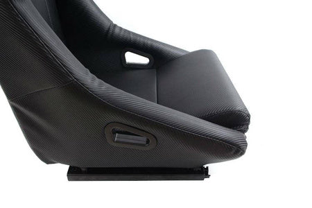 Racing seat SIGMA leather carbon black