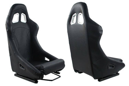 Racing seat SIGMA leather carbon black