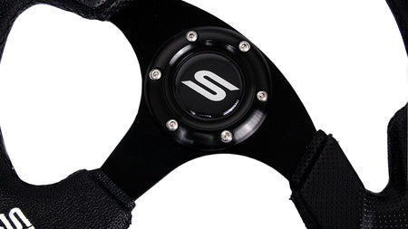 Steering wheel Slide 320mm offset:20mm leather black