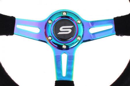 Steering wheel Slide 350mm offset:45mm suede NeoChrome